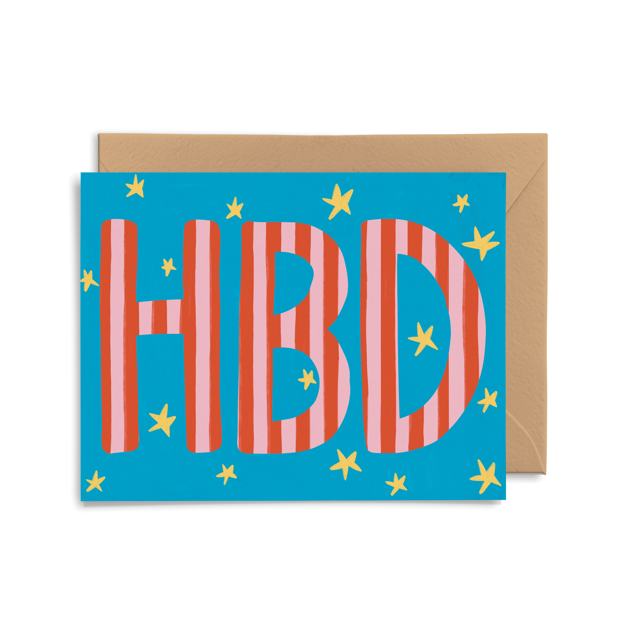 HBD Blue Stars Card