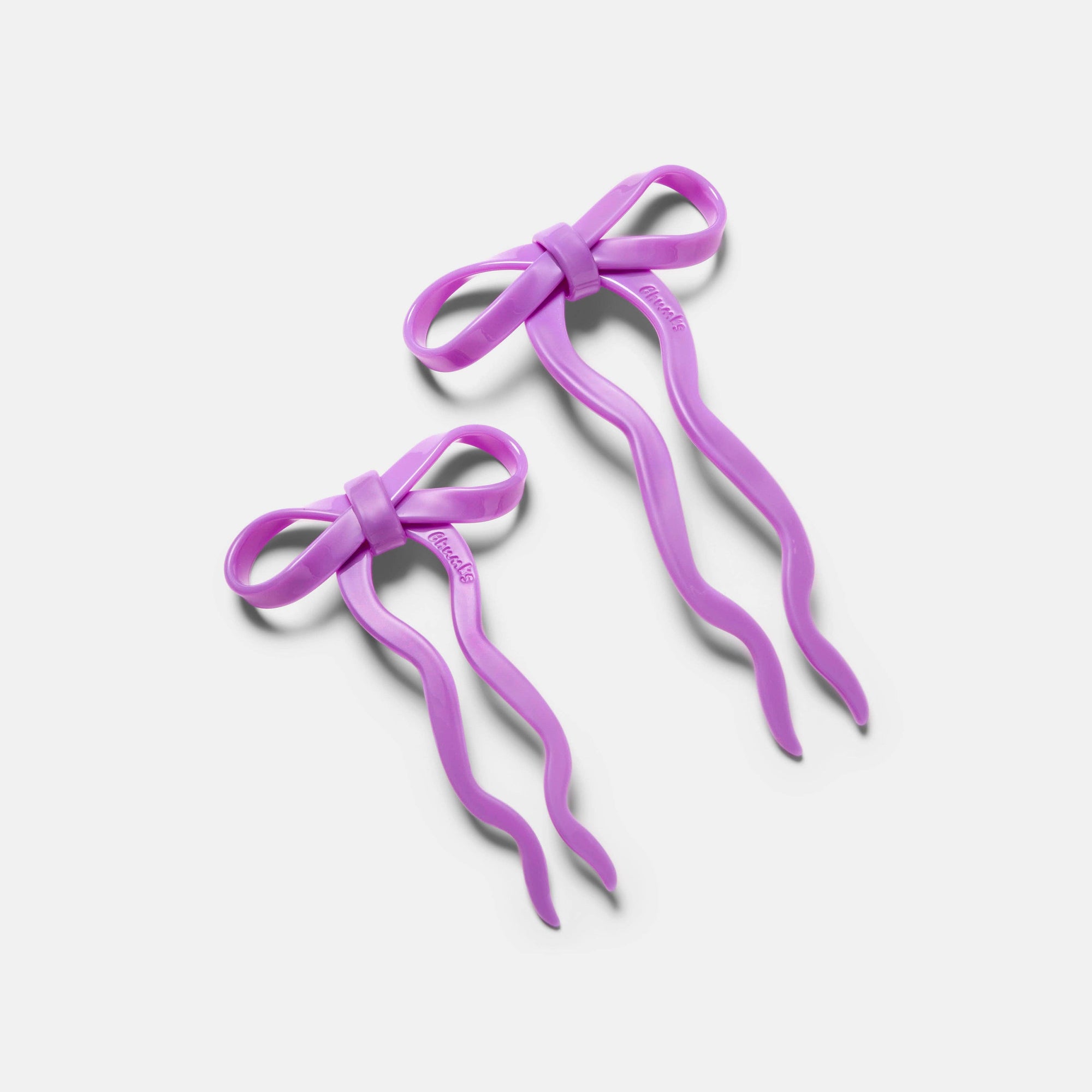 Bow Hairpin, Large Orchid