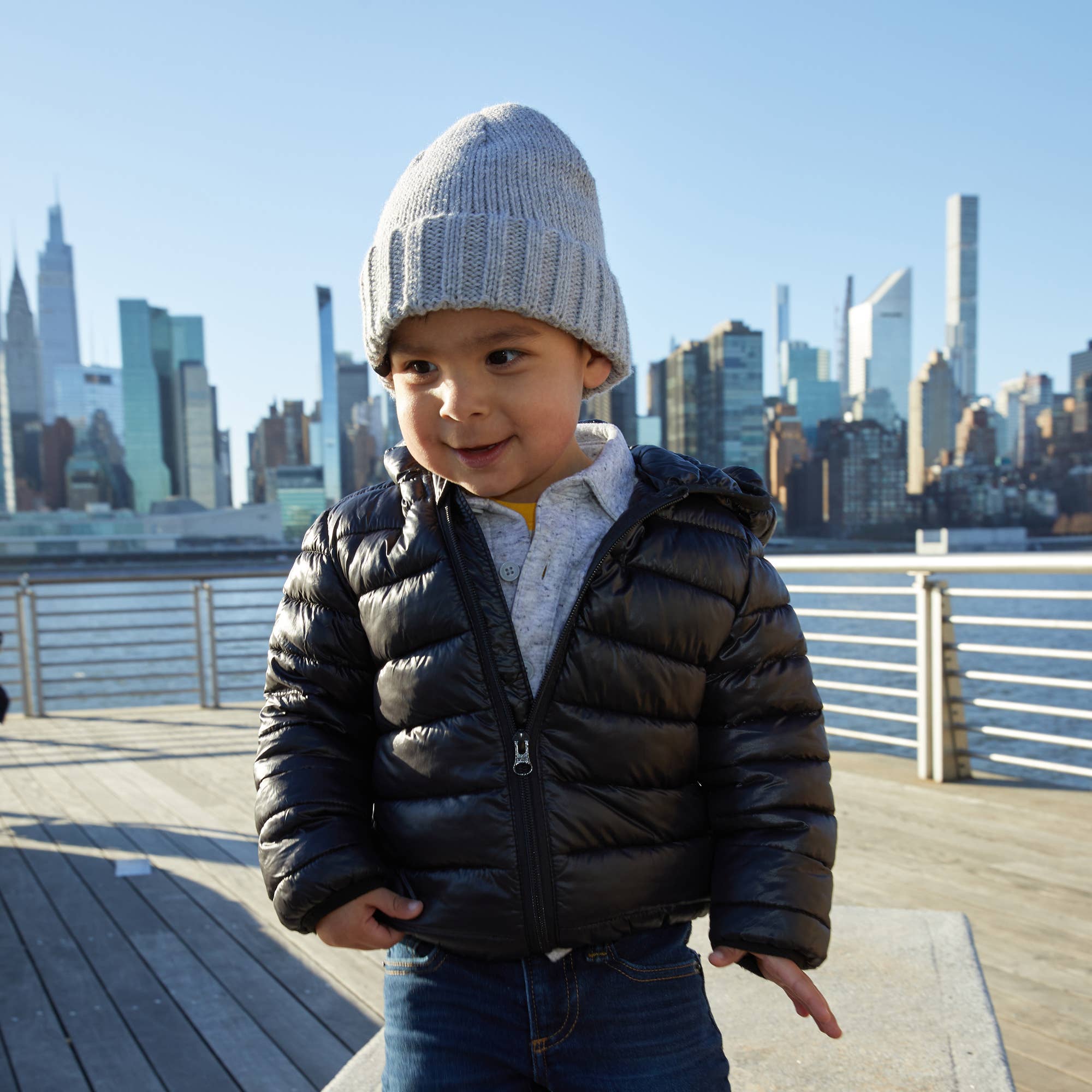 Kids Beanie, Concrete Grey