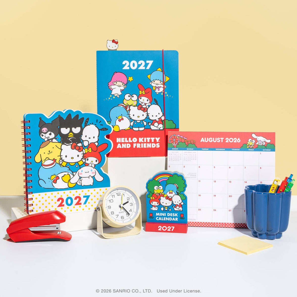 2027 Hello Kitty® and Friends Retro Die-Cut Weekly Planner