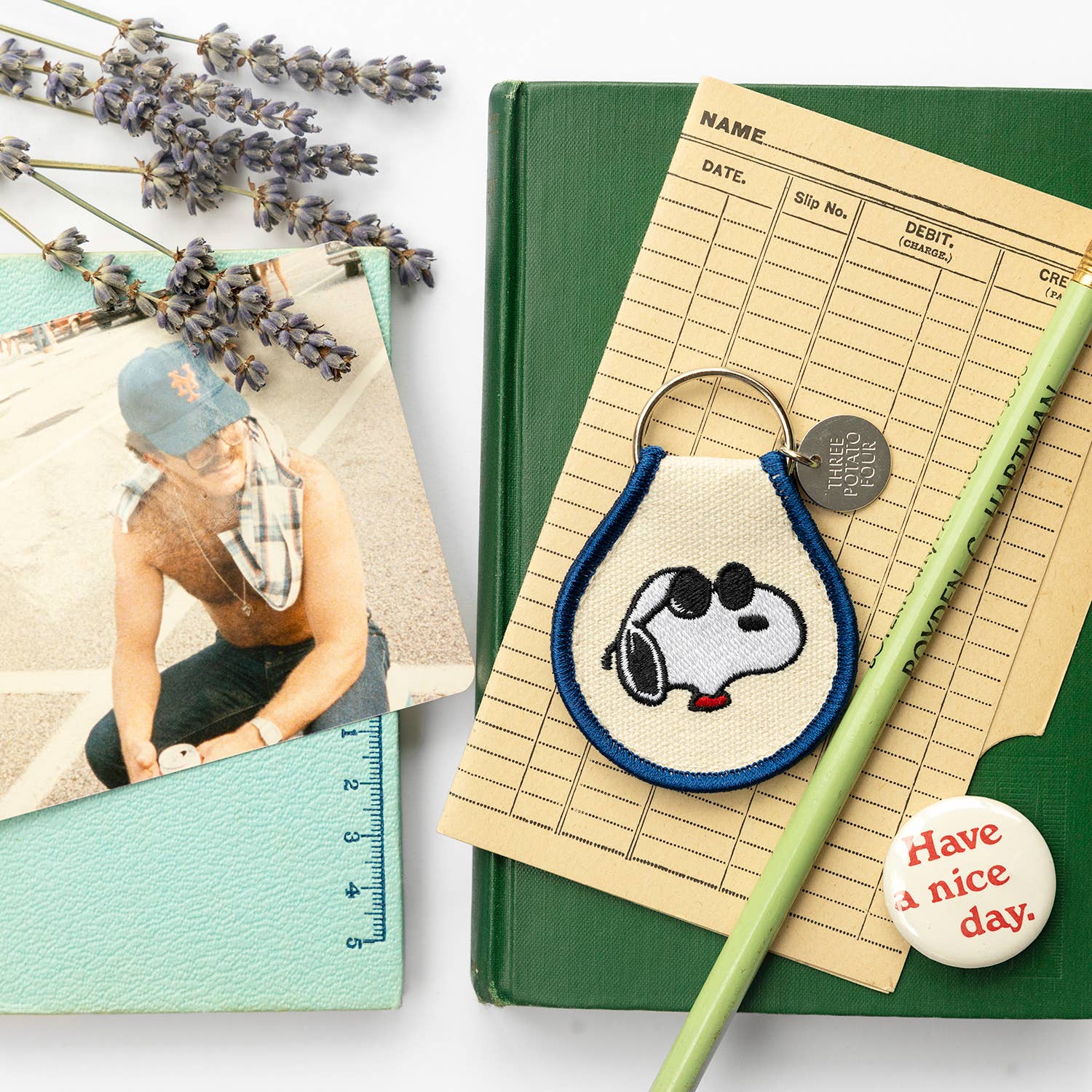 Joe Cool Patch Keychain