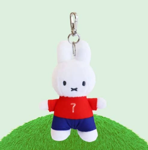 Melanie Soccer Plush Bag Charm, Navy Jersey