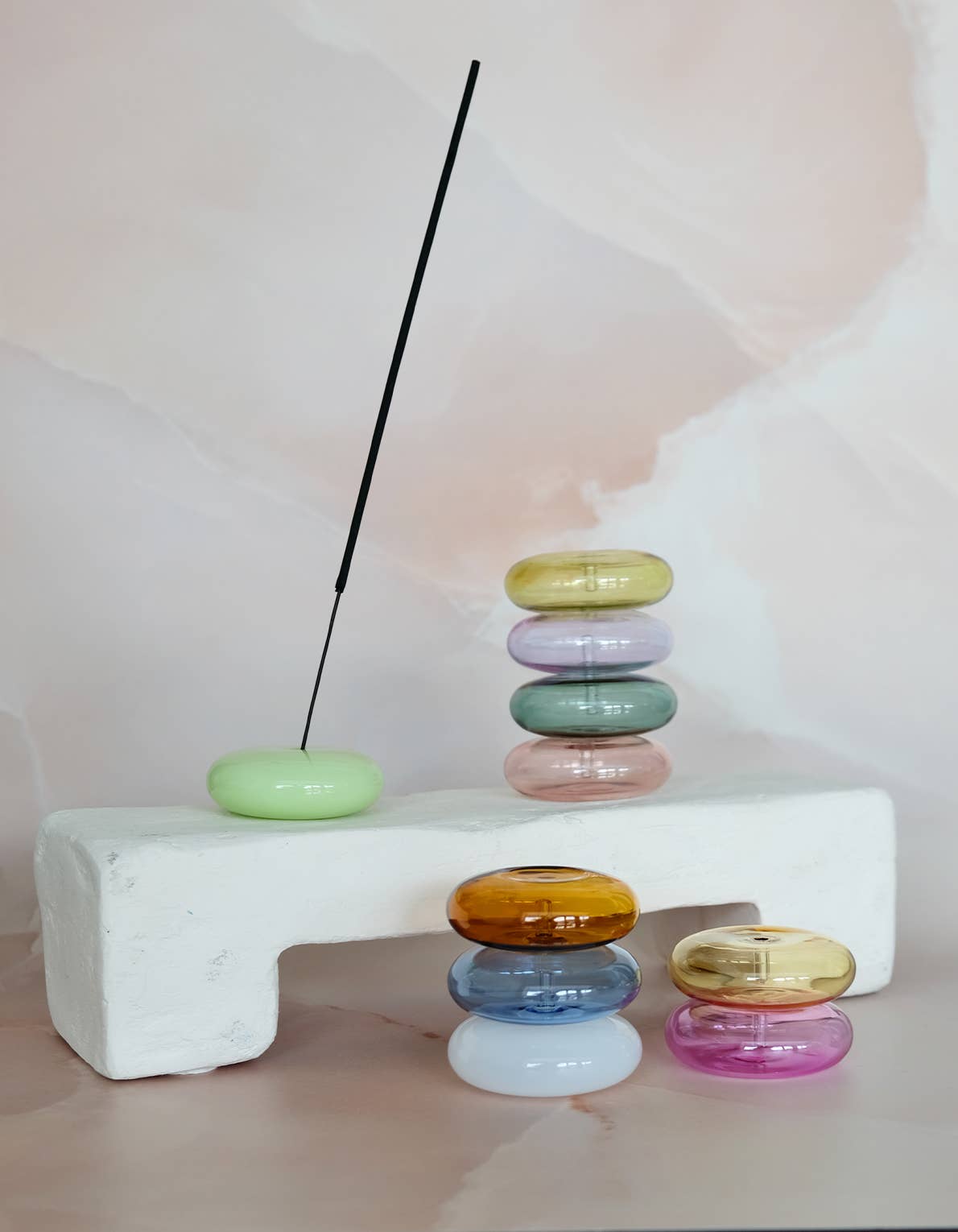 Bubble Incense Holder, Martini Olive