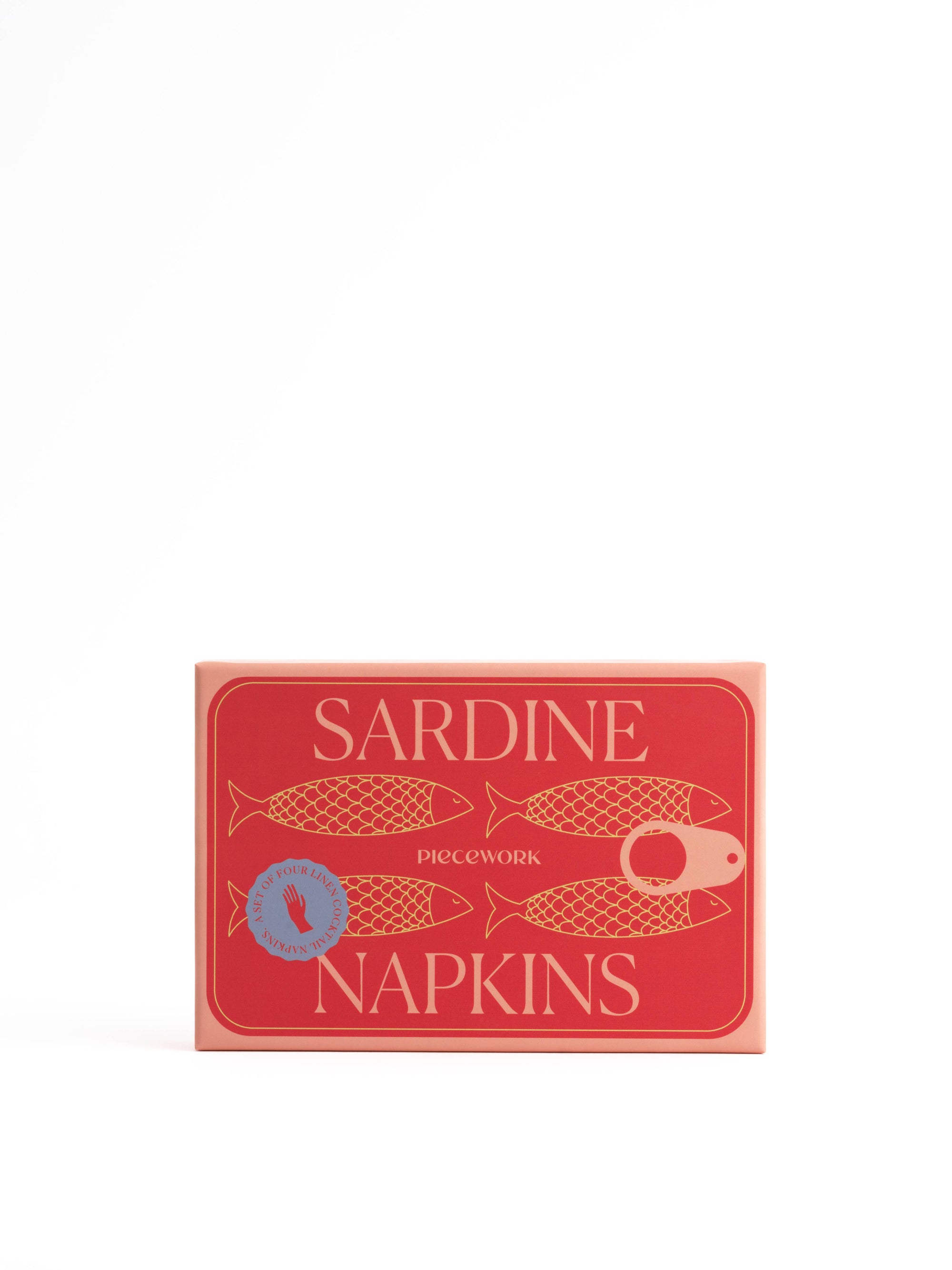 Sardine Cocktail Napkins, Set of 4