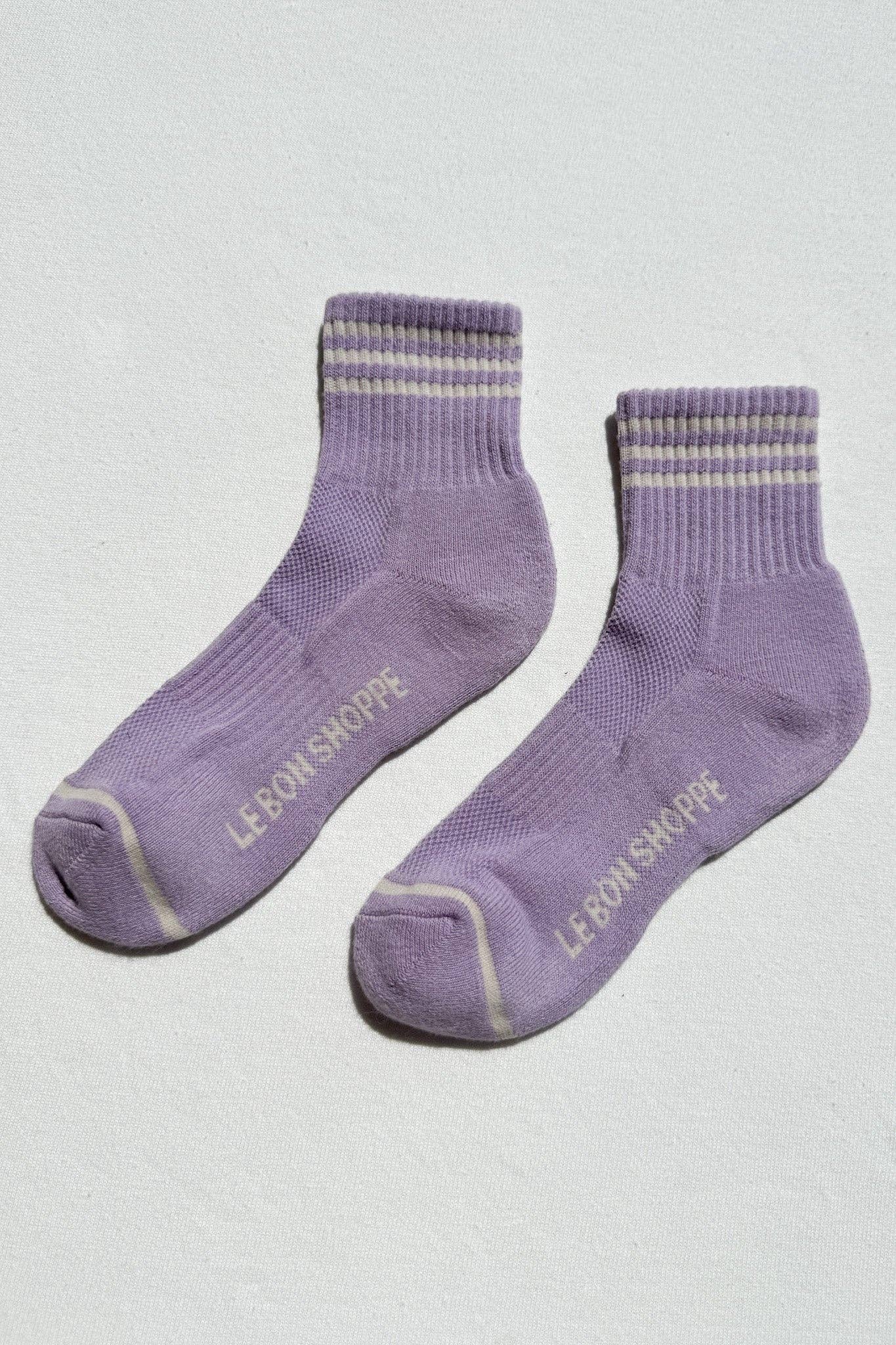 Girlfriend Socks, Bright Grey