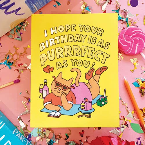 Purrrfect Birthday Card