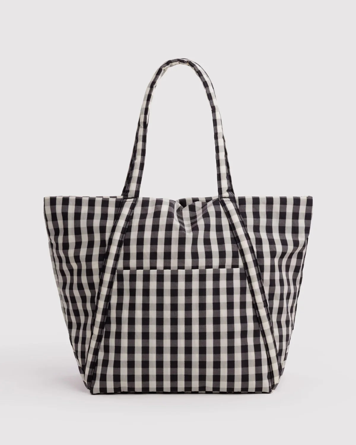 Cloud Bag, Black and Cream Gingham