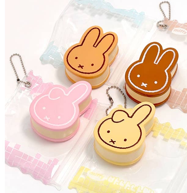 Miffy Bread Squishy Pouch Keyring