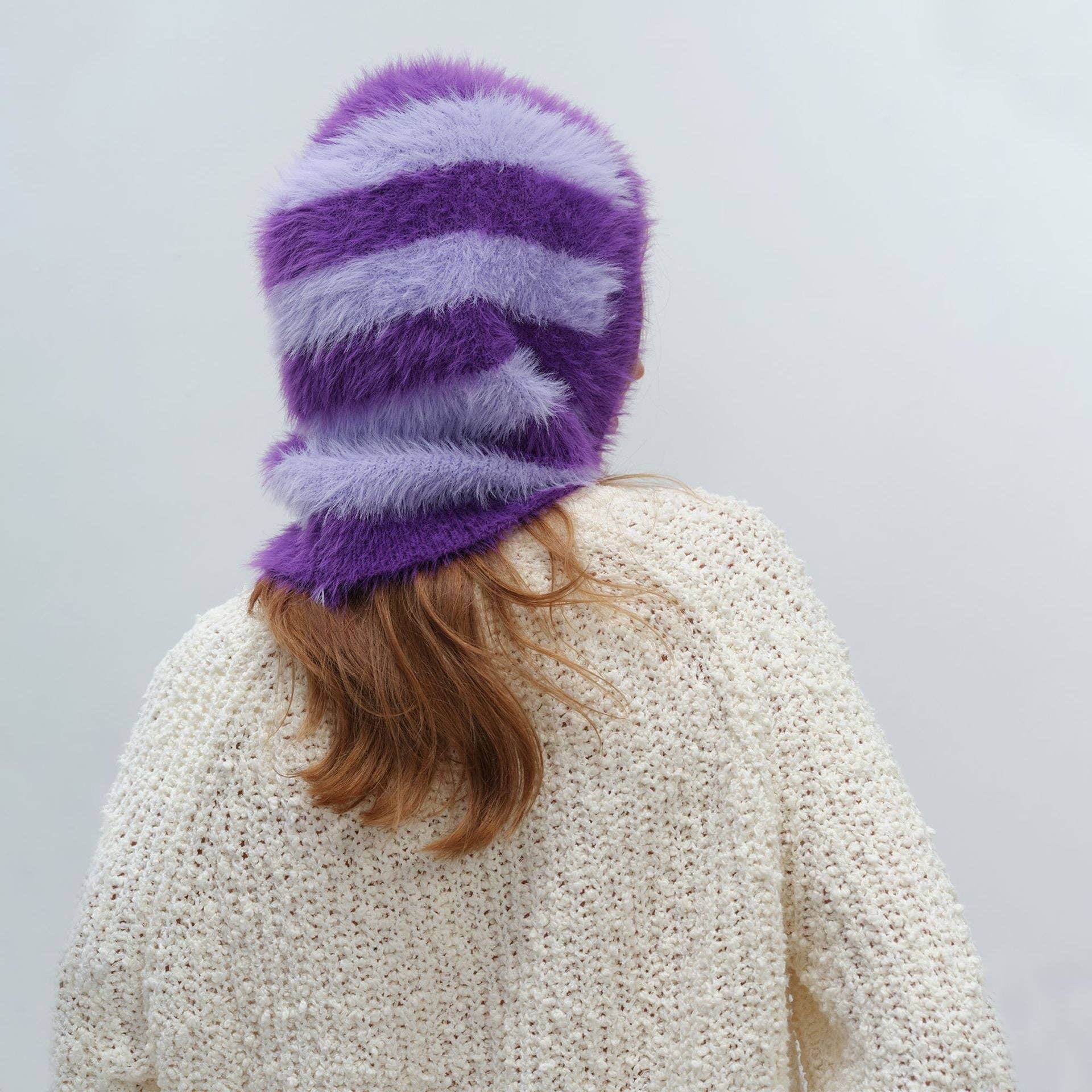 Striped Balaclava, Light Purple