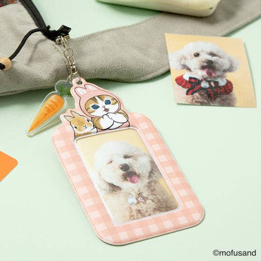 Mofusand Photo Card Multi Keyring, Rabbit