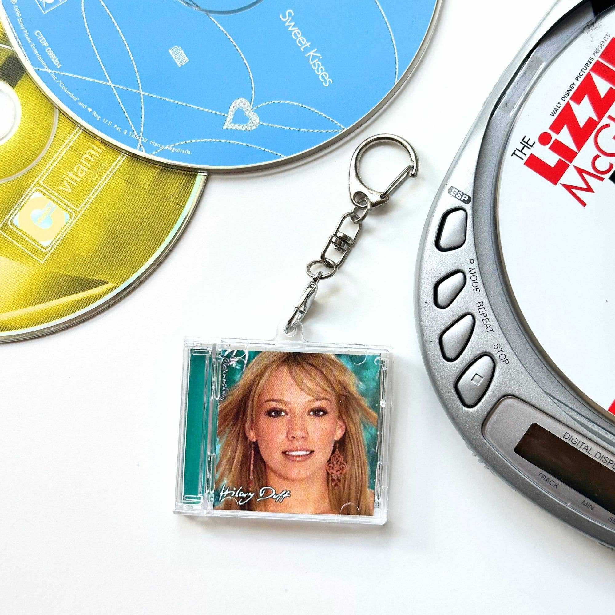 'Hit Clips' Mini CD Case Keychain, Hilary Duff, So Yesterday