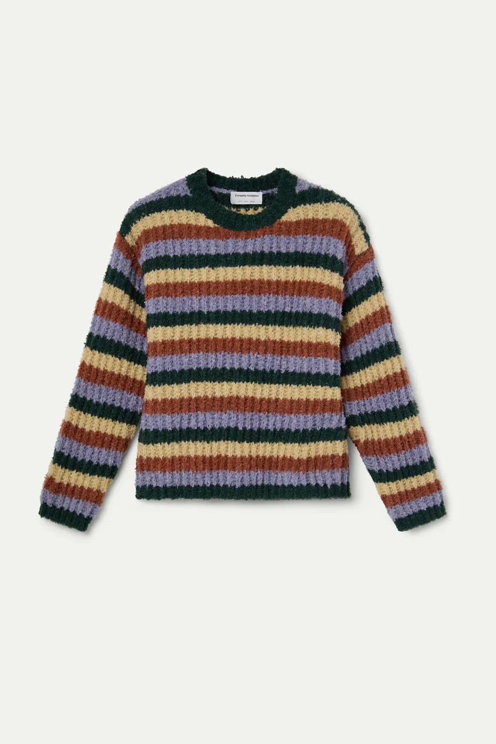 Multicolored Striped Pullover Sweater