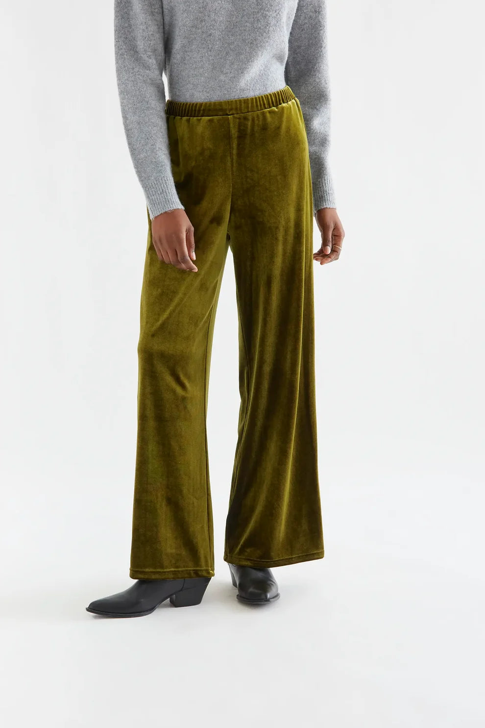 Velvet Trousers, Dark Green