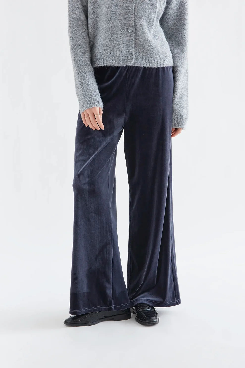 Velvet Trousers, Blue