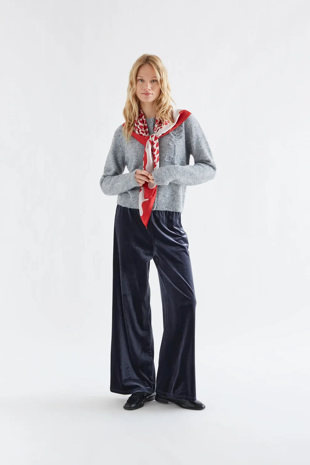 Velvet Trousers, Blue
