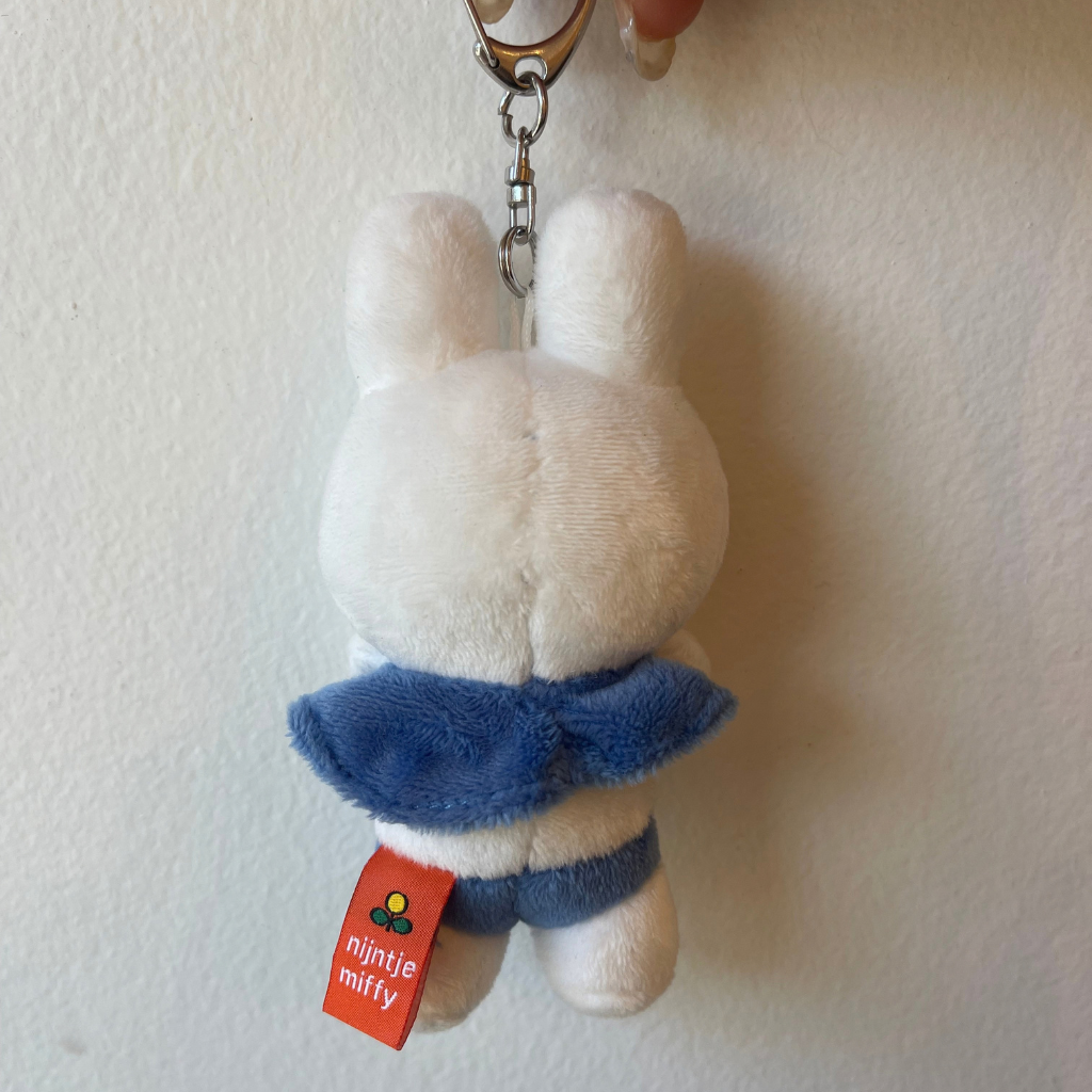 Miffy Plush Bag Charm, Miffy in Blue Bikini Set