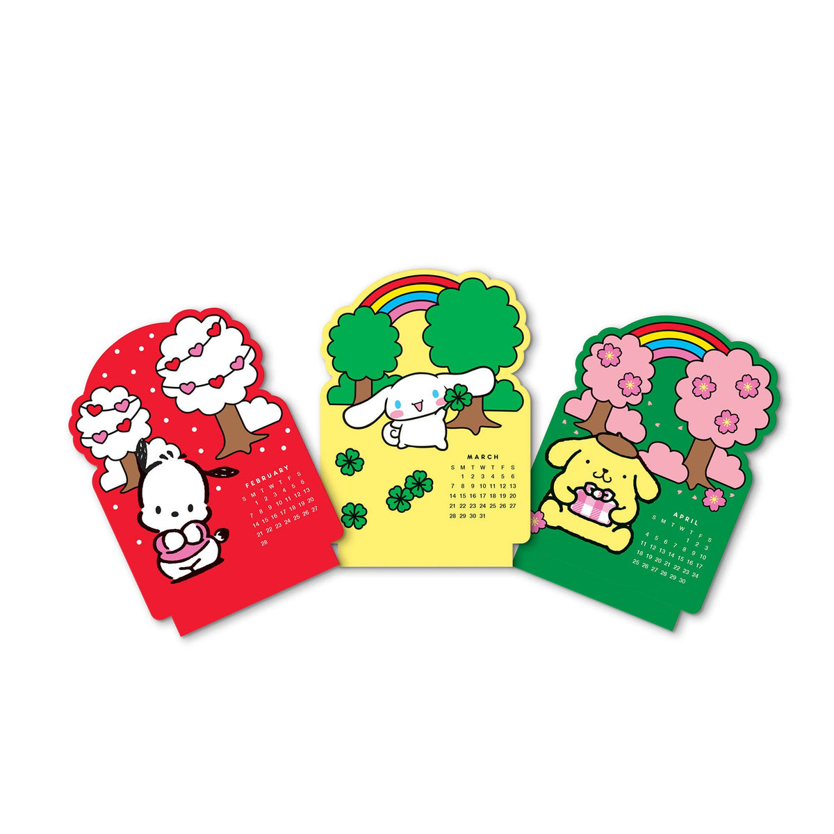 2027 Hello Kitty® and Friends Retro Mini Desk Calendar with Wood Stand