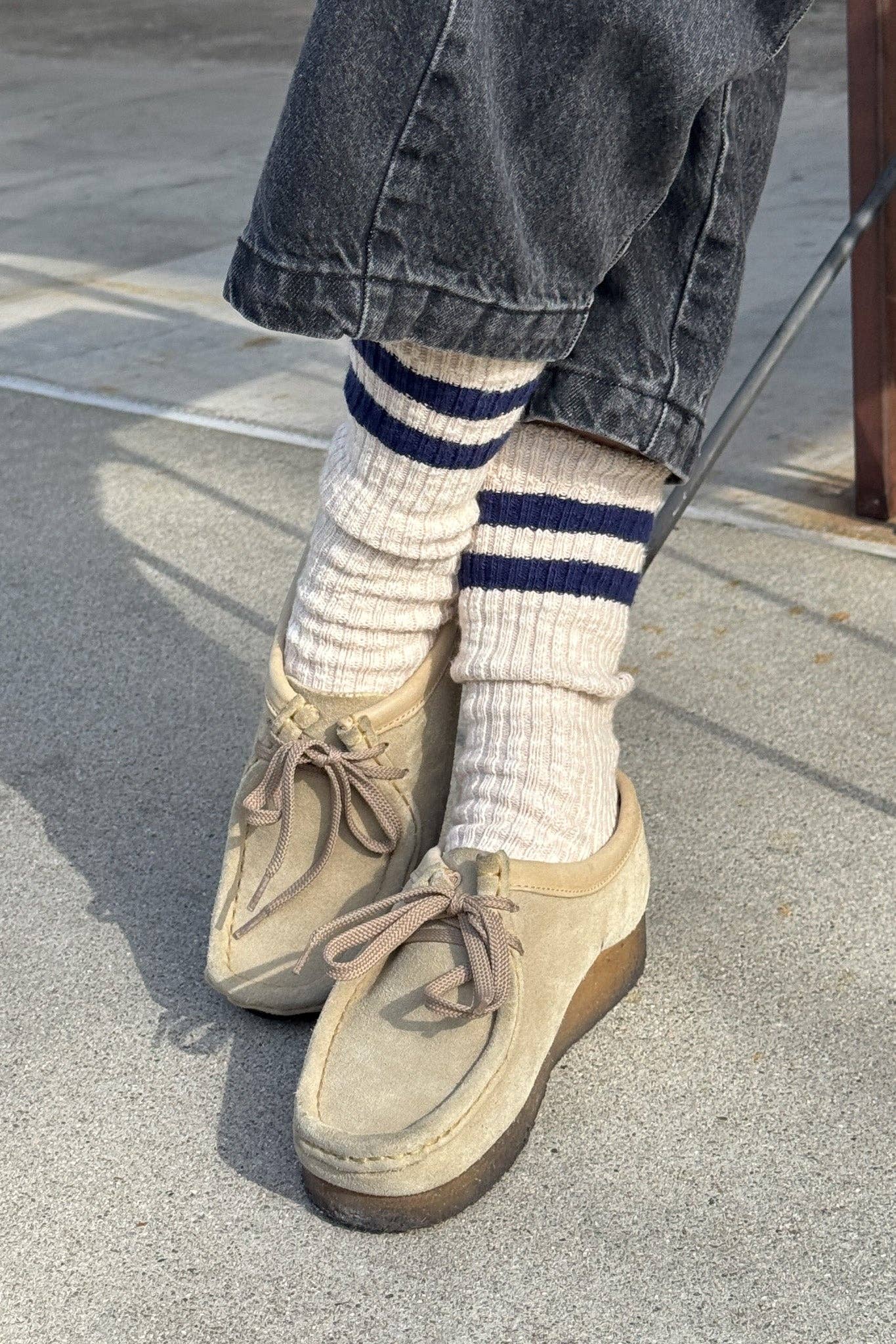 Cottage Varsity Socks, Green Varsity