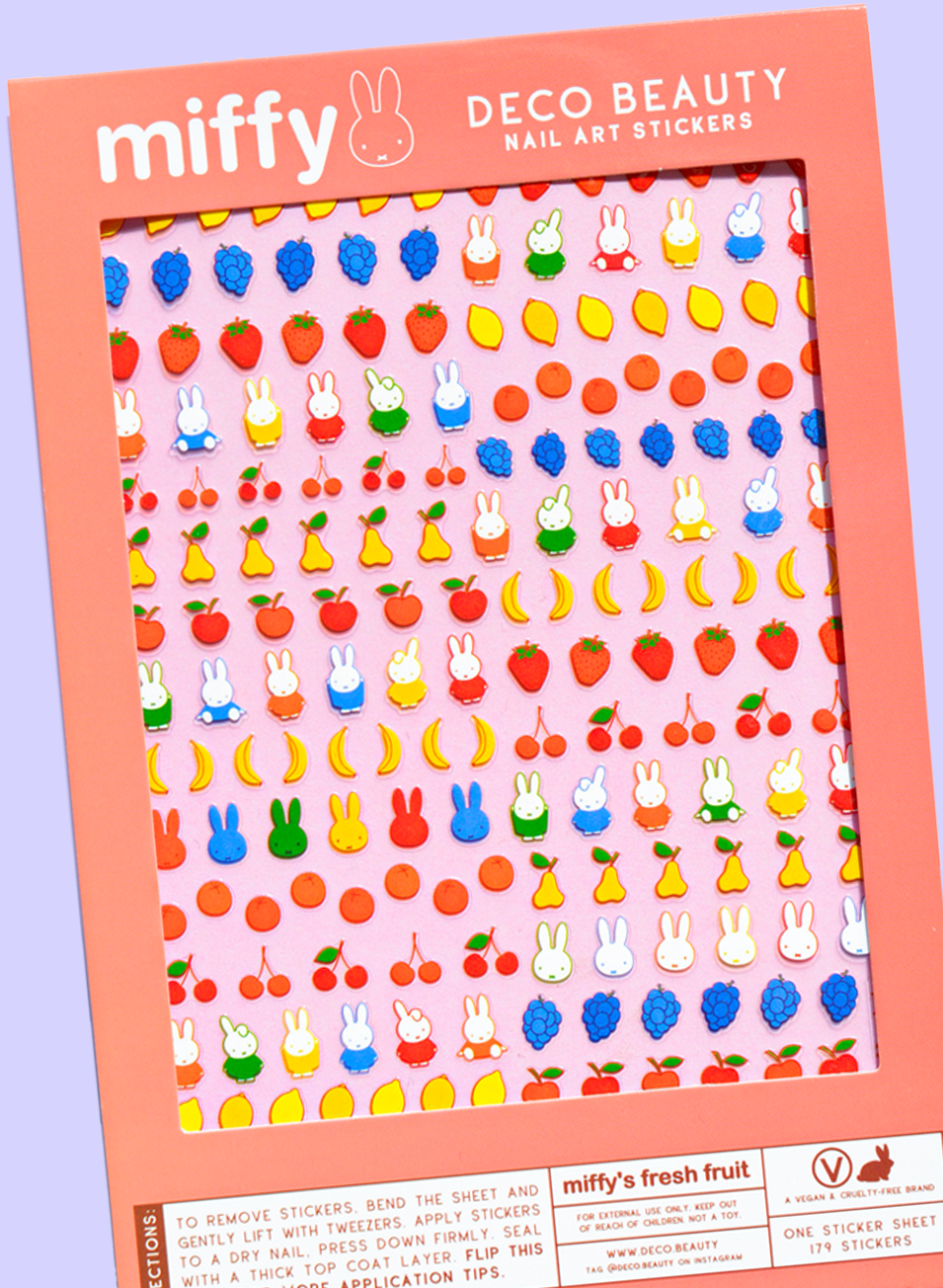 Nail Art Sticker, Miffy's Fresh Fruit