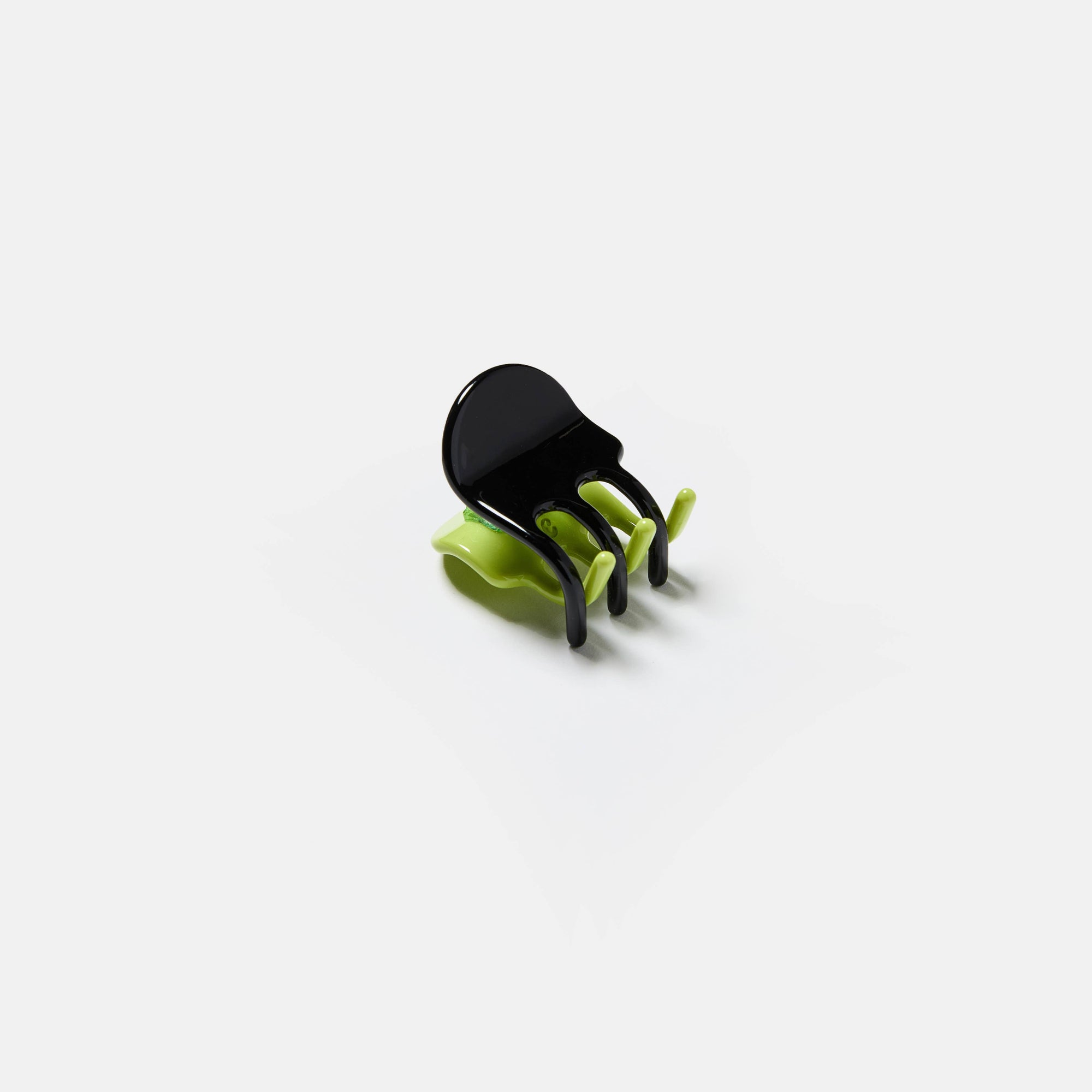 Mini Claw, Black + Chartreuse