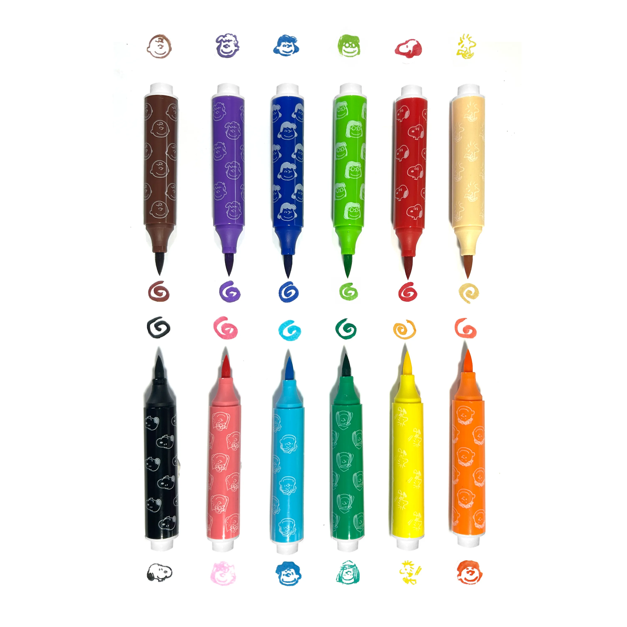 Peanuts Double-Ended Brush & Stamp Markers