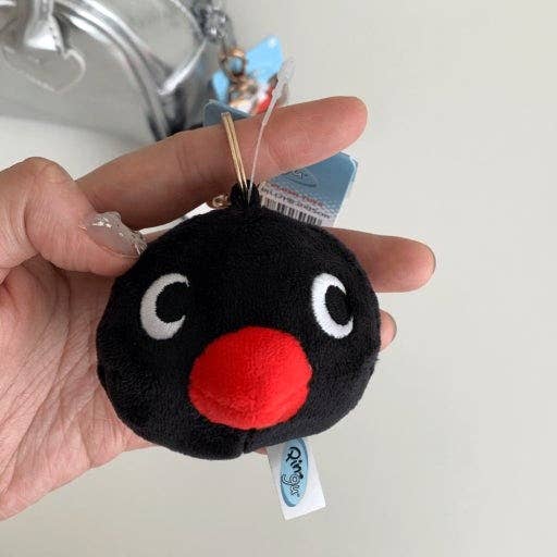 Pingu Face Plush Bag Charm