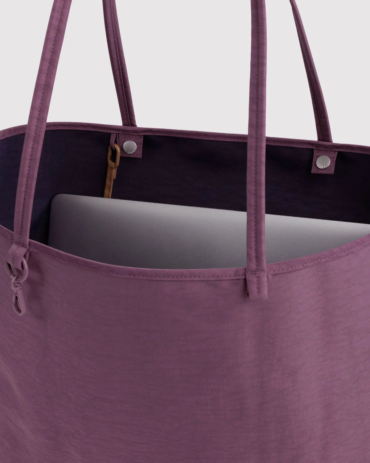 Large Nylon Reversible Tote, Wild Plum Mix
