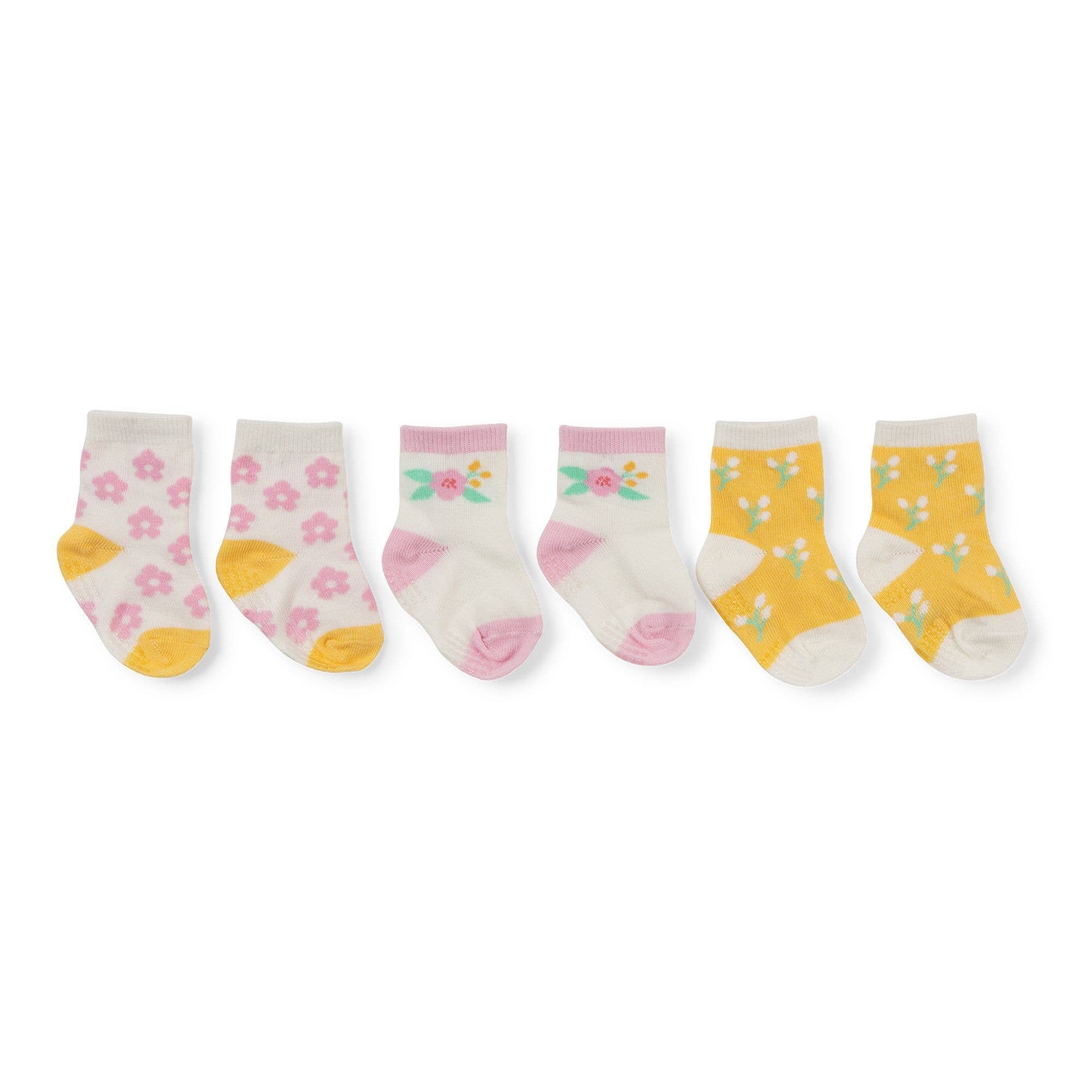 Sweet Daisy Baby Socks, Set of 3