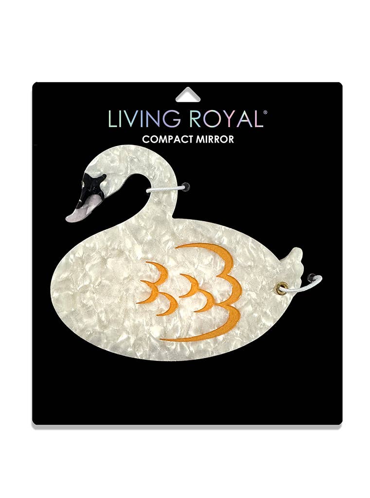 Folding Compact Mirror, Seashell
