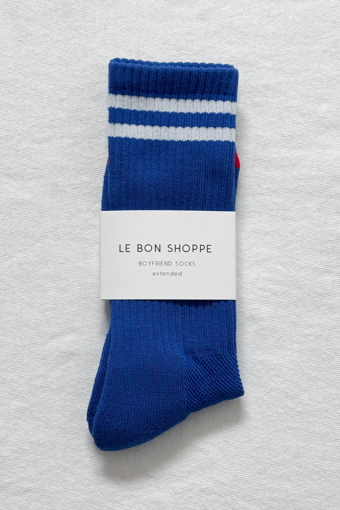Extended Boyfriend Socks, Cobalt