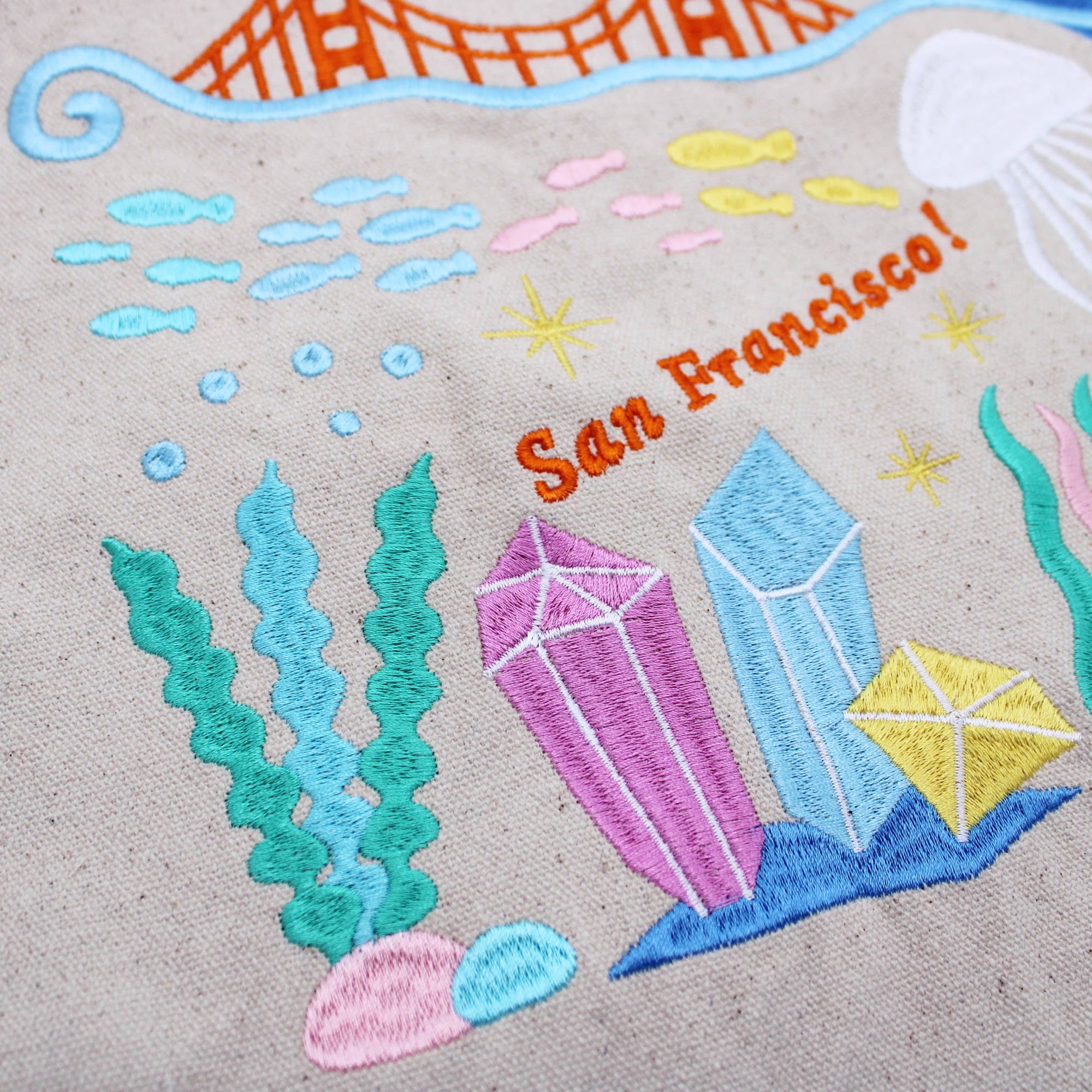 Sea Life Embroidered Lunch Bag