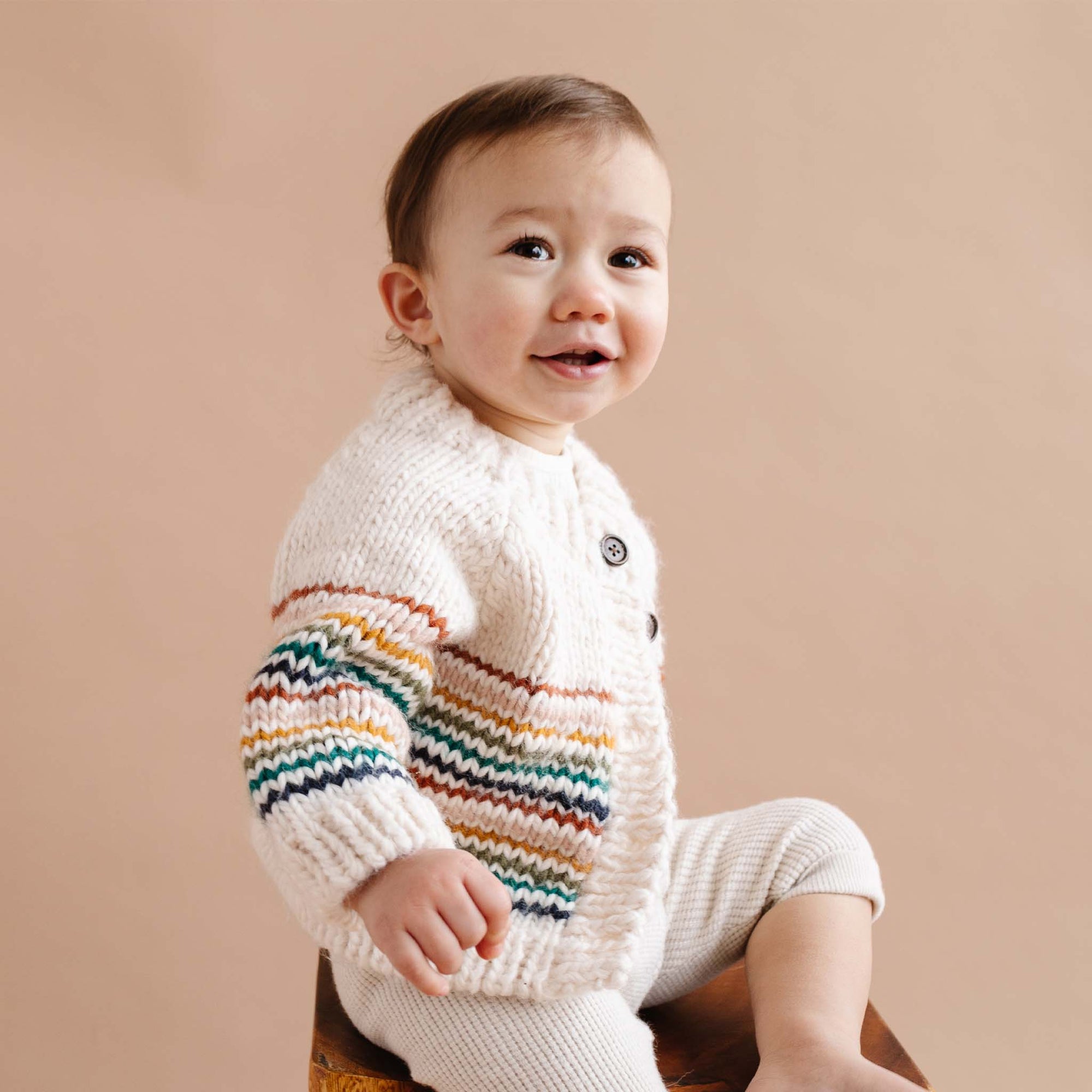 Baby Retro Stripe Cardigan
