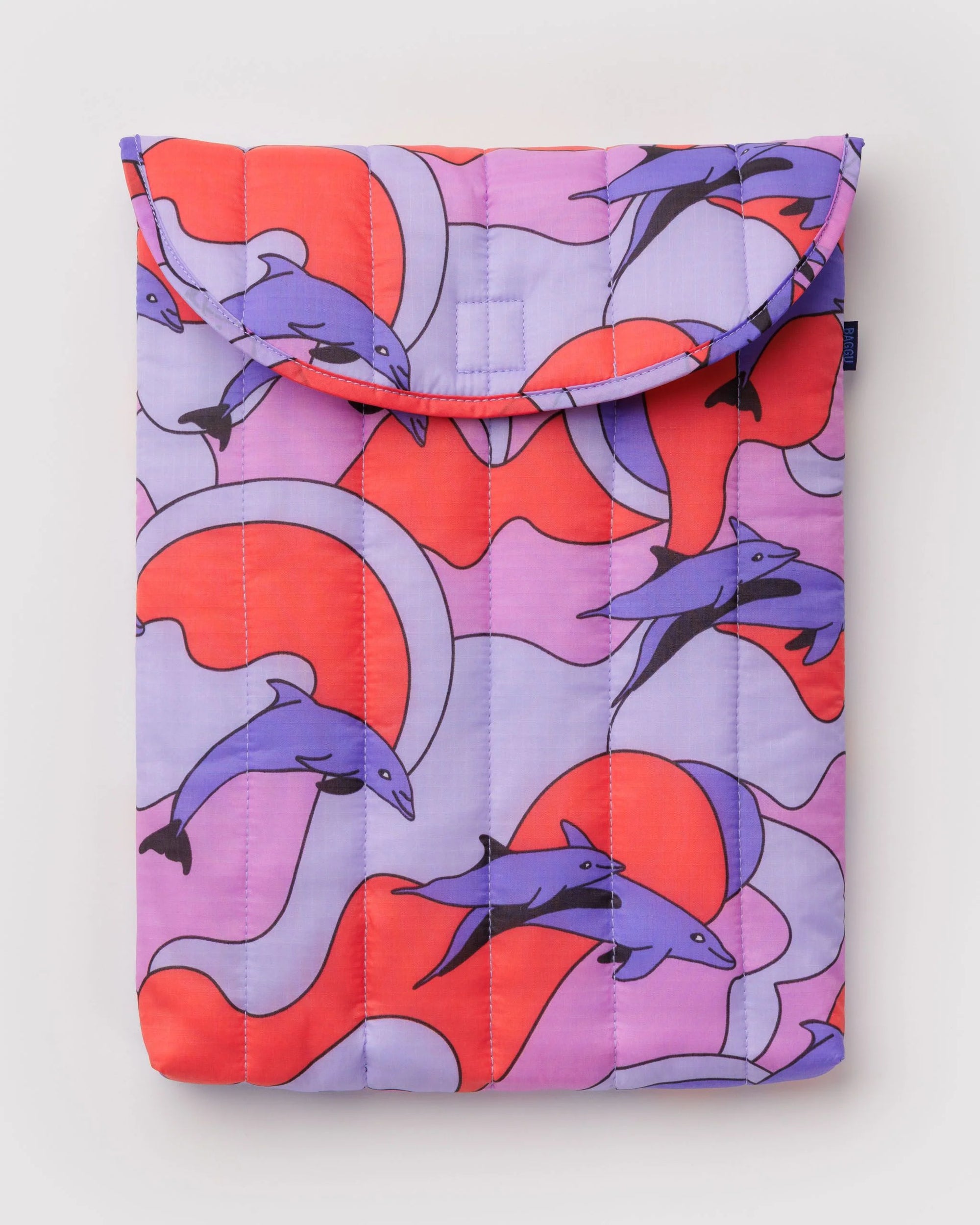 Puffy Laptop Sleeve 16", Dolphins