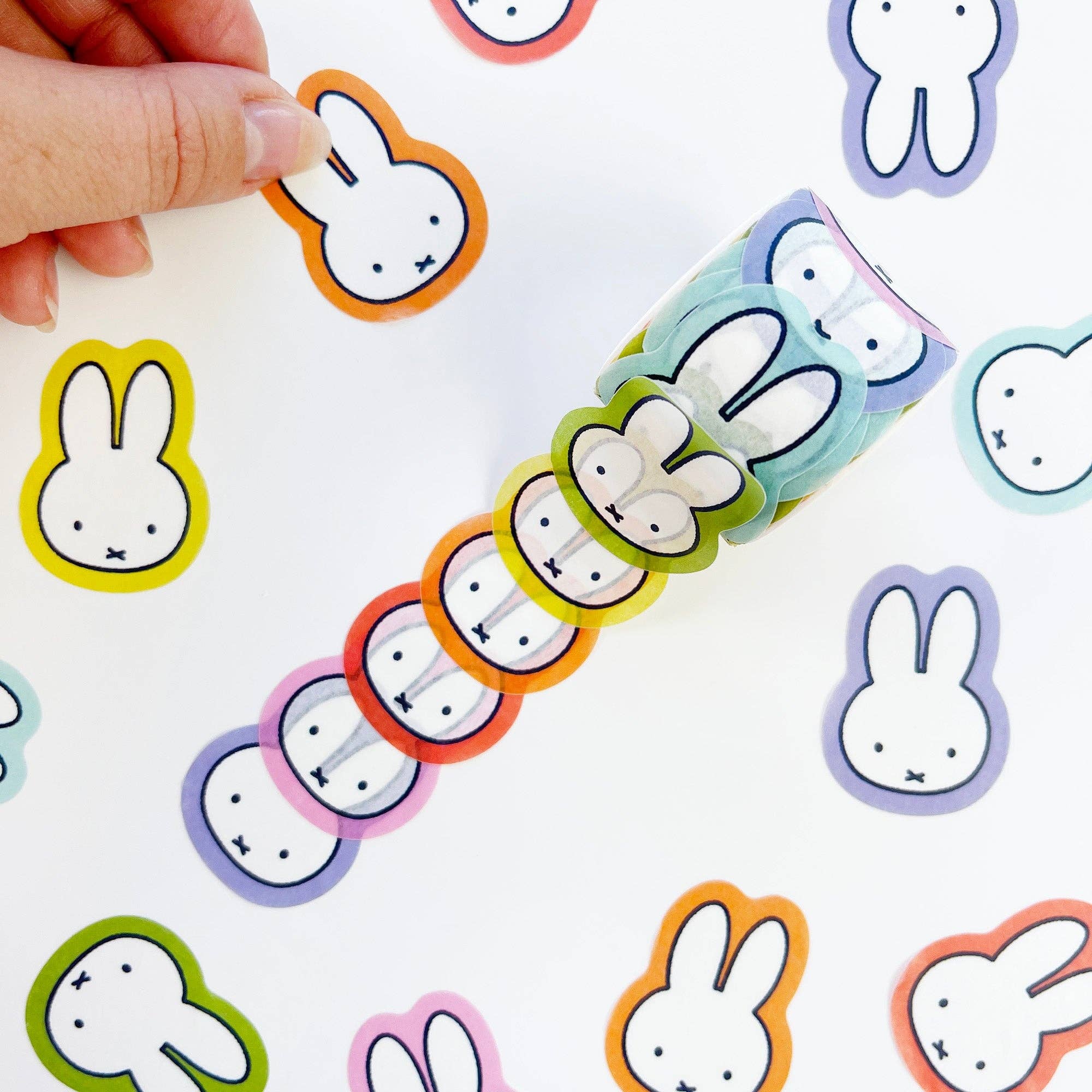 Colorful Miffy Washi Tape Sticker Roll