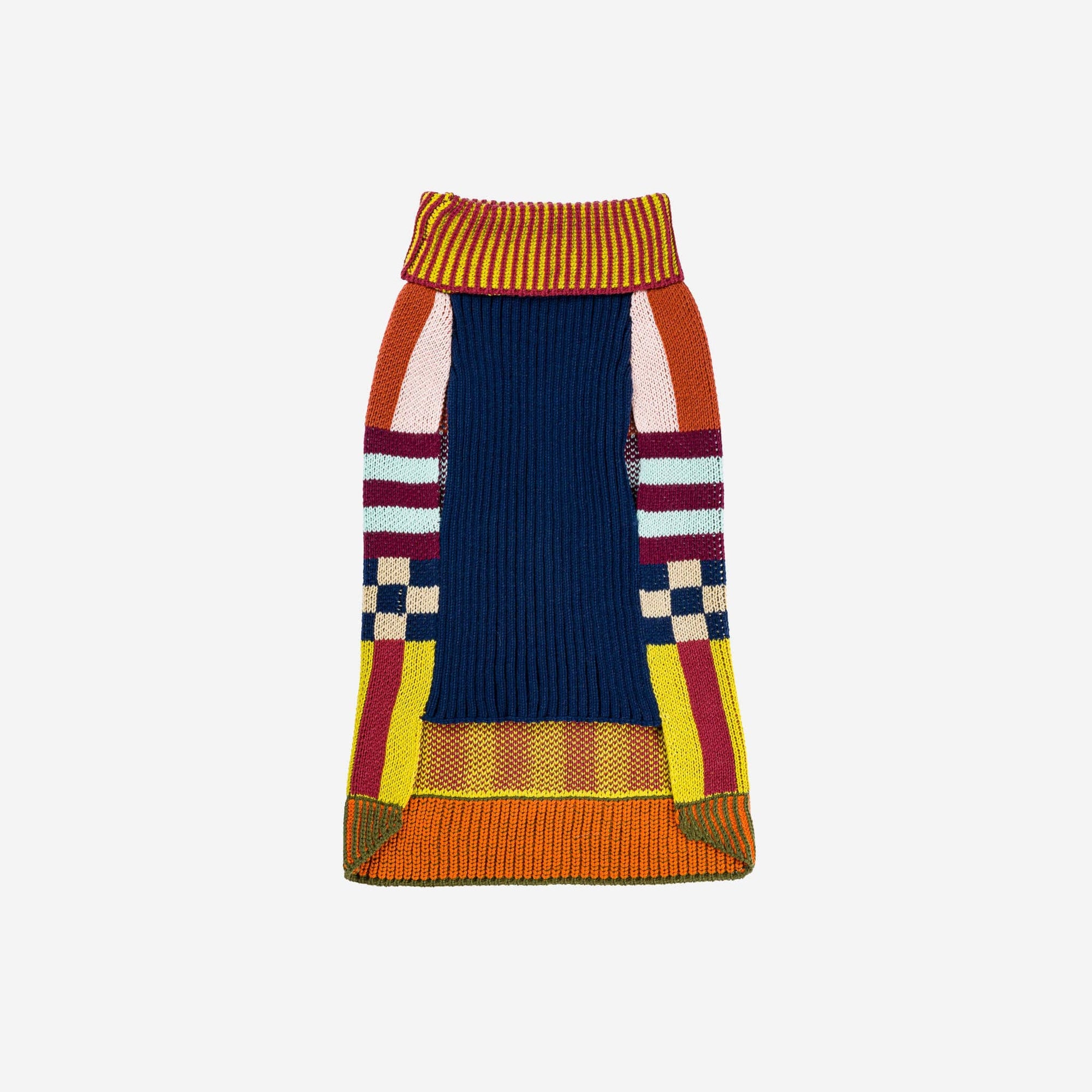 Pattern Patch Dog Sweater, Rainbow / M