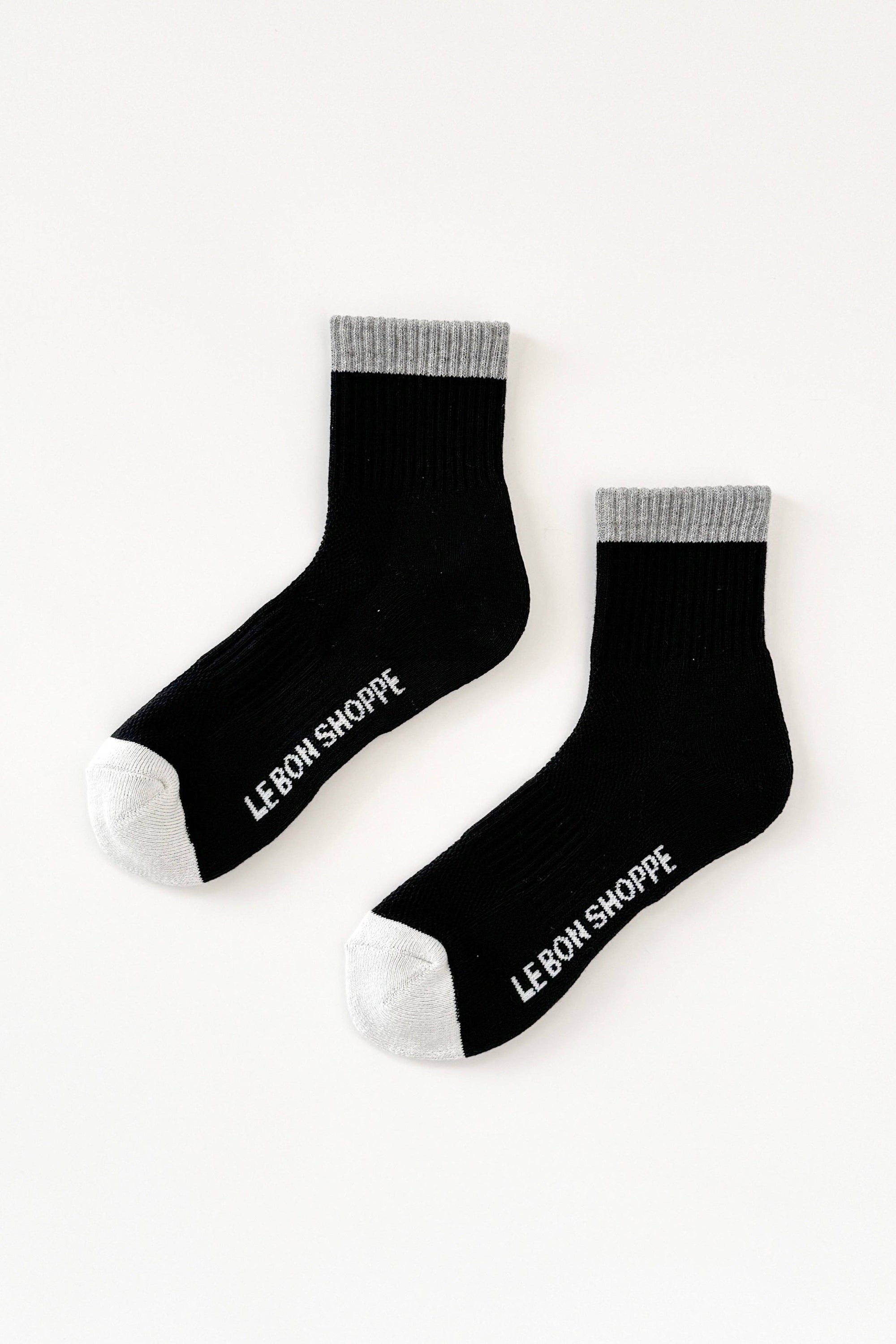 Color Block Girlfriend Socks, Yellow Blue
