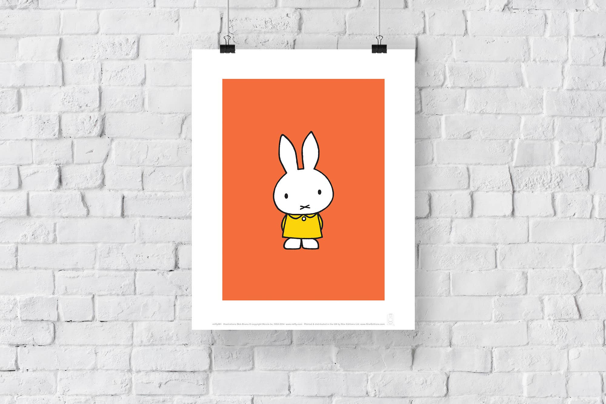 Miffy in Yellow Dress Art Print