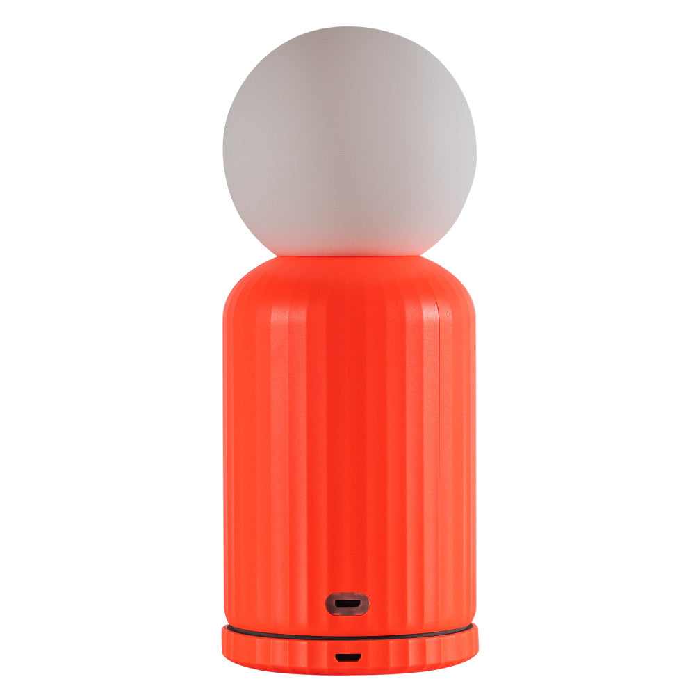 Skittle Wireless Lamp & Charger, Coral