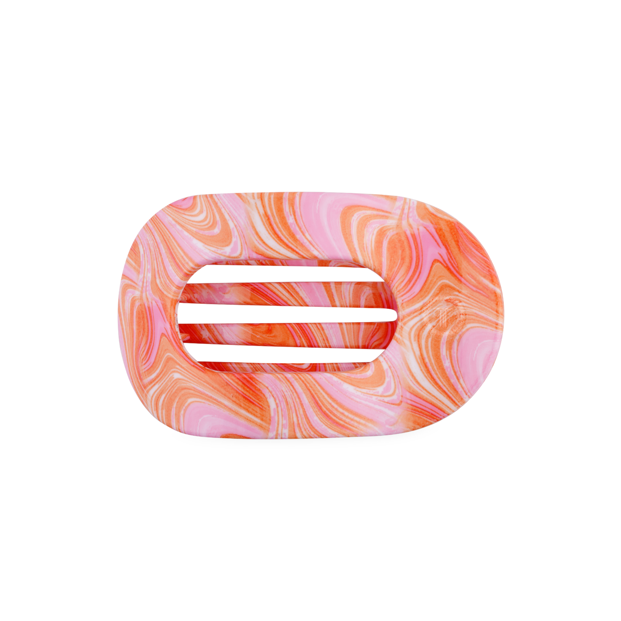 Just Keep Swimming, Medium, Flat Round Hair Clip
