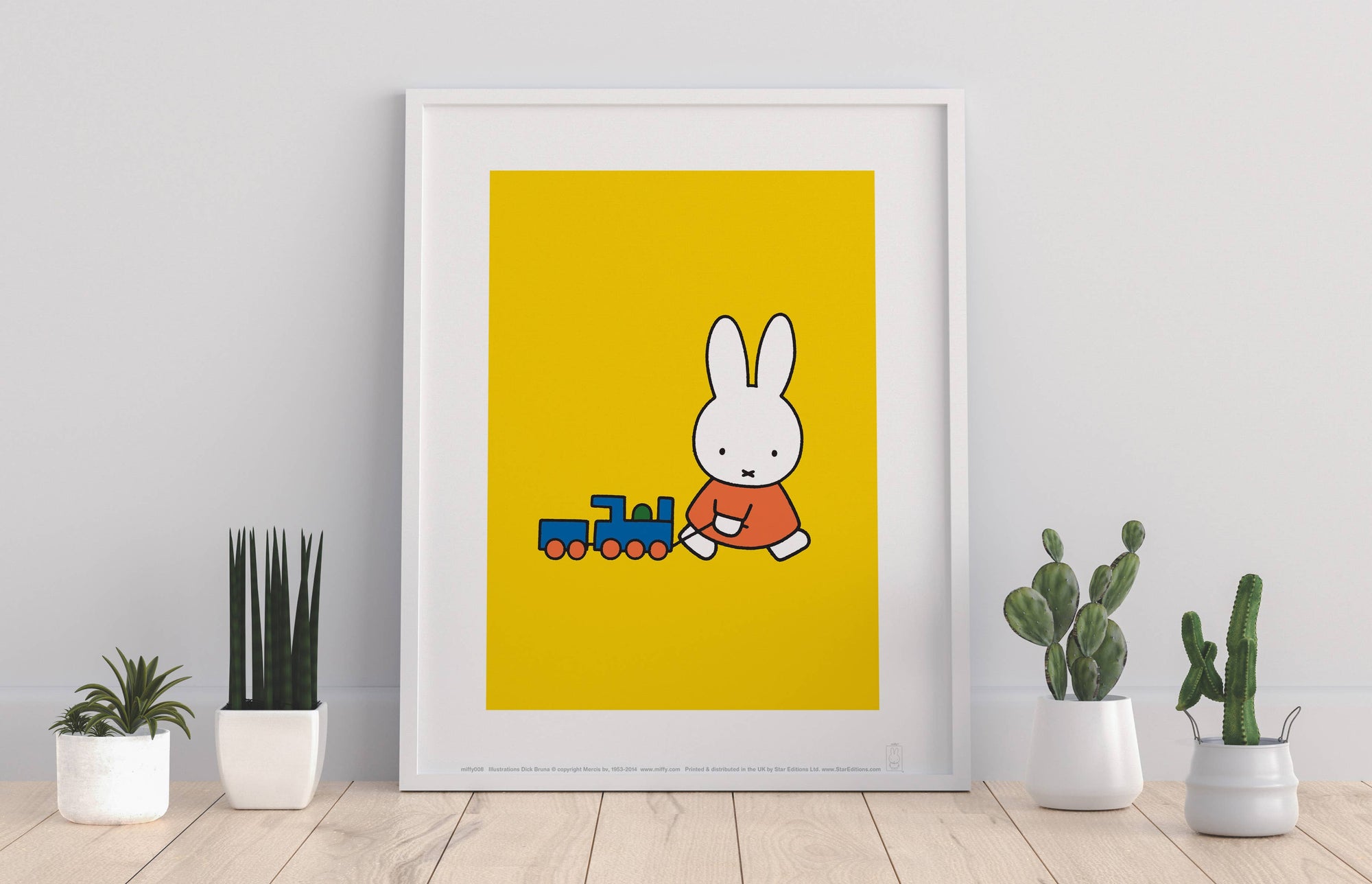 Miffy Pulling A Train Art Print