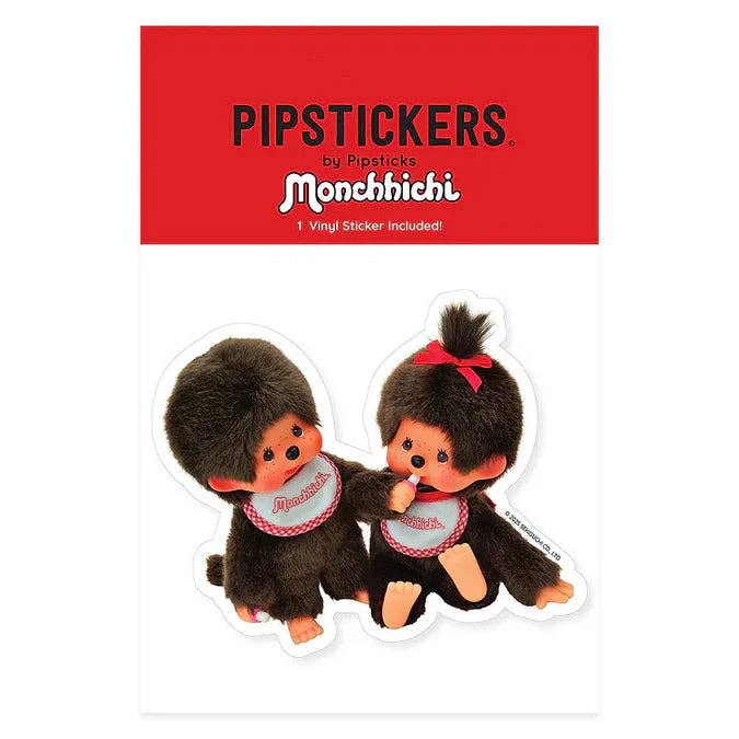 Monchhichi Boy & Girl Vinyl Sticker