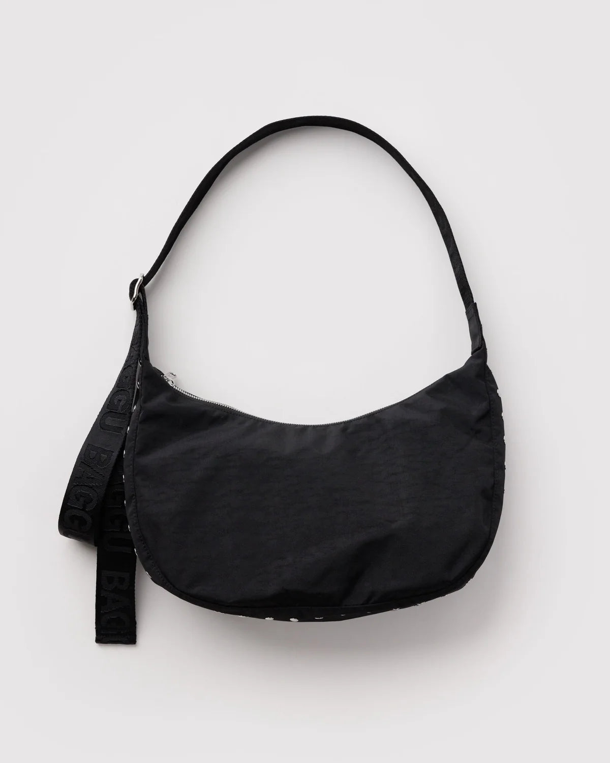 Medium Nylon Crescent Bag, Studs