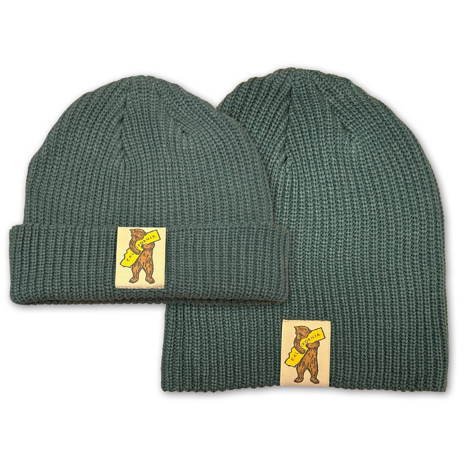 California Bear Hug Beanie, Cypress Green