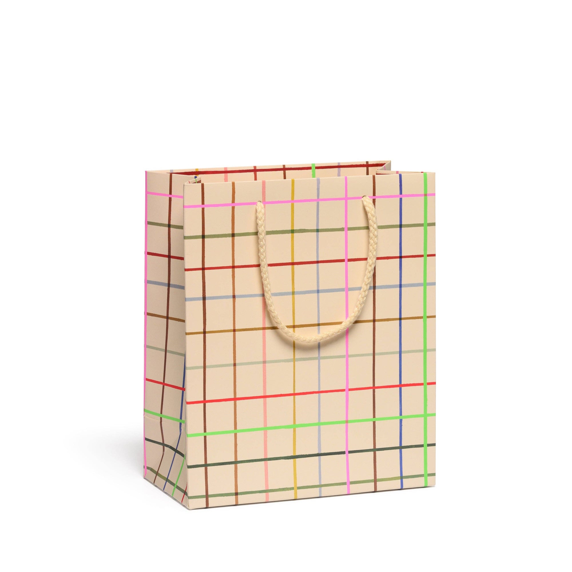 Color Grid Gift Bag, Medium