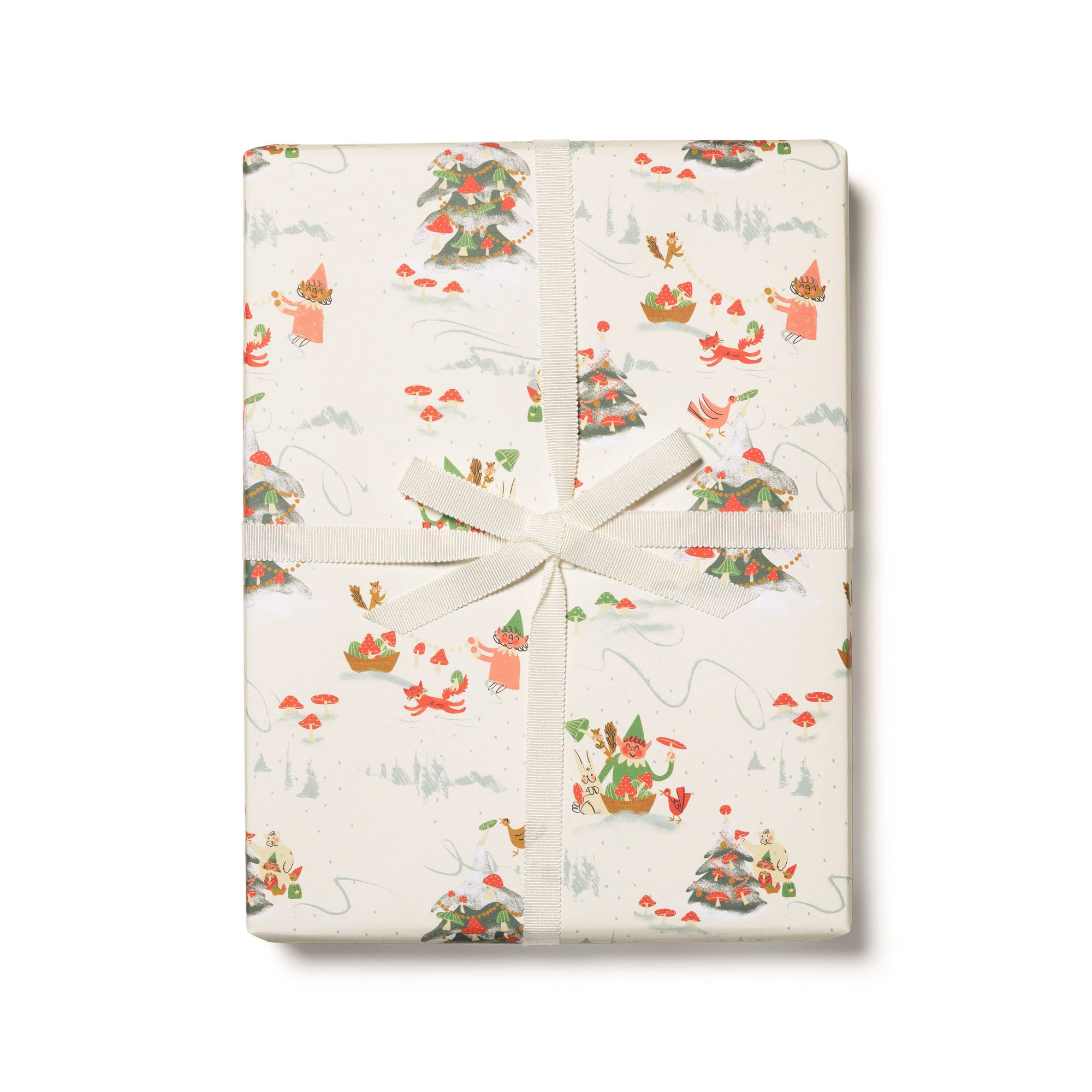 Holiday Critters Rolled Gift Wrap, 3 Sheets