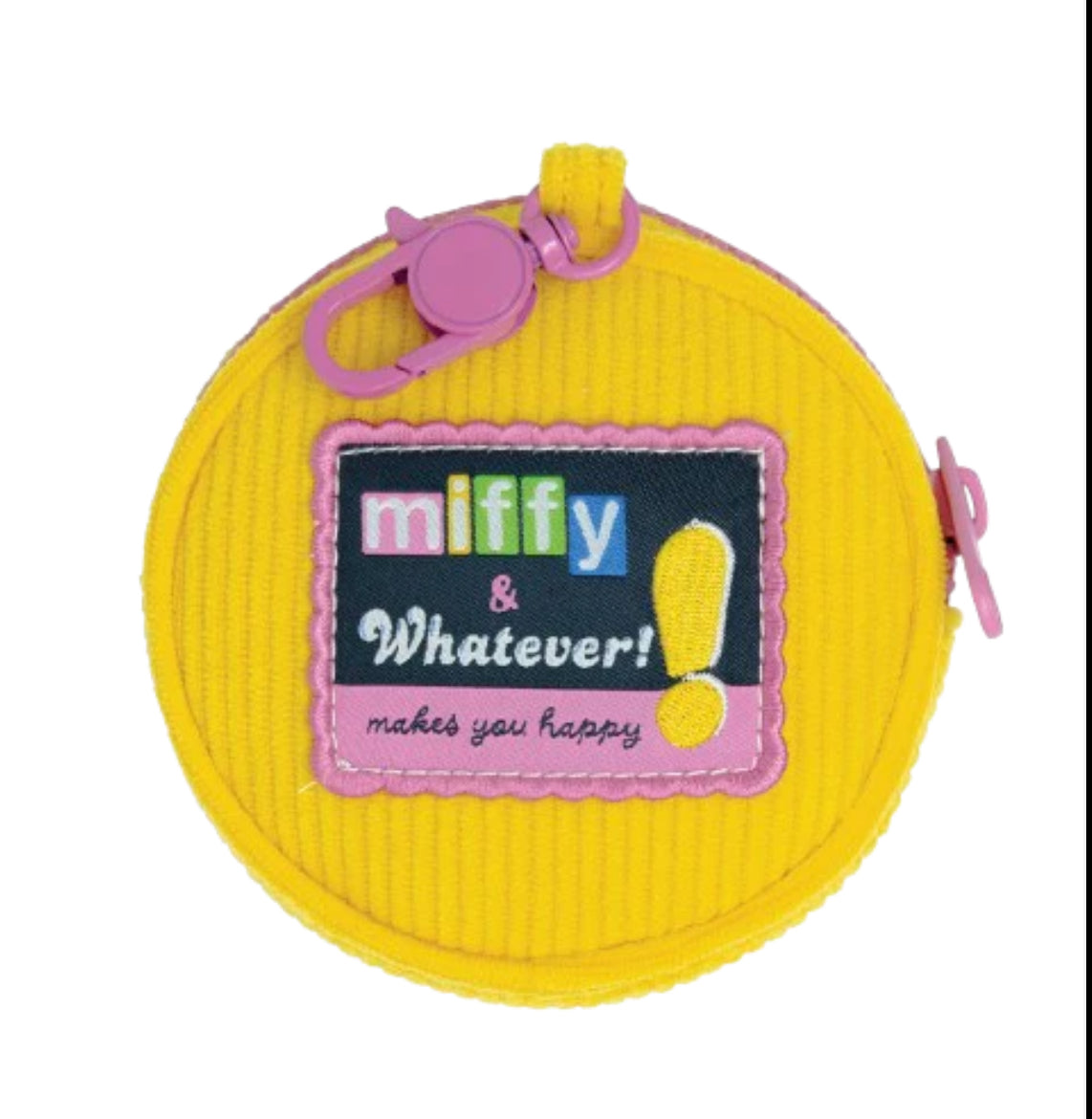 Miffy Flower Corduroy Coin Bag Charm