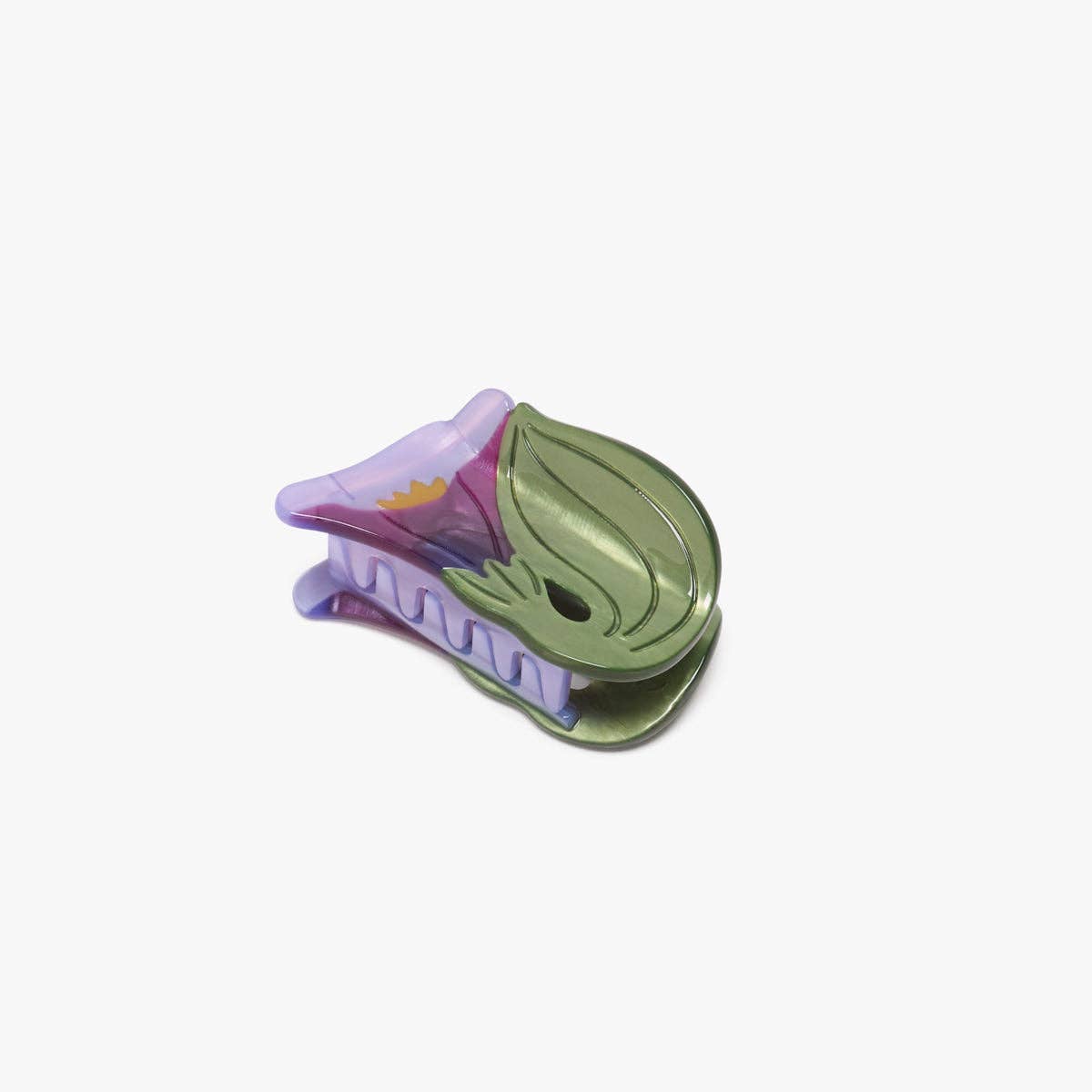 Morning Glory Purple Flower Small Hair Claw