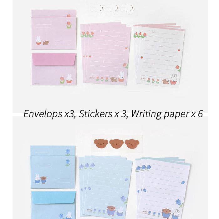 Miffy & Boris Tulip Garden Letter Set with Stickers