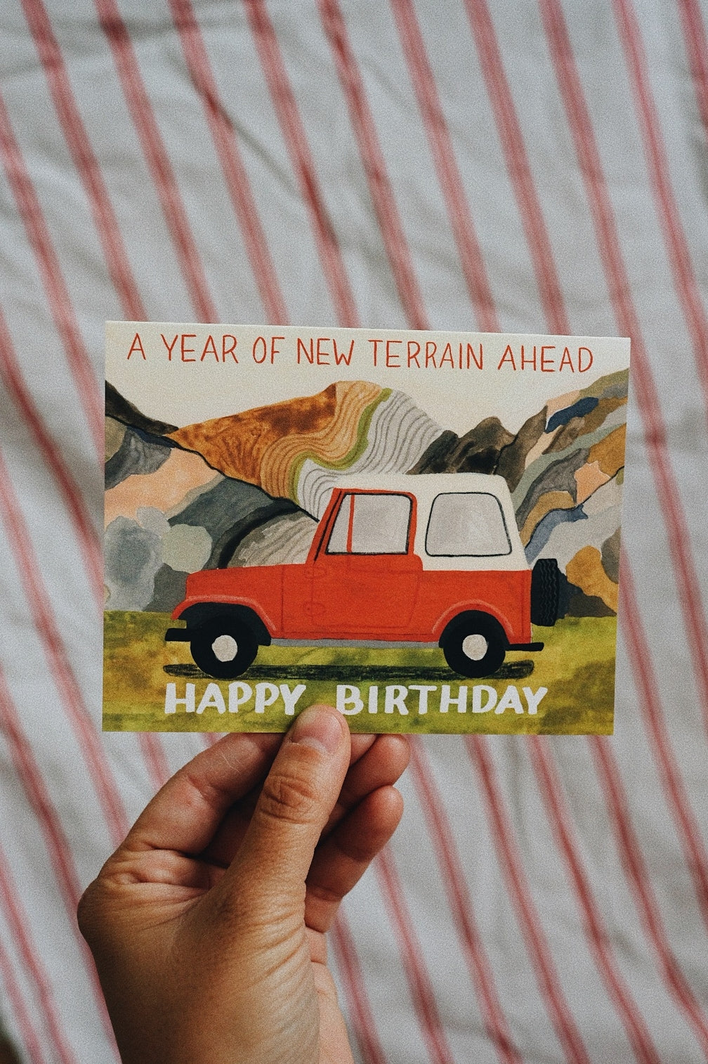 Year Of New Terrain Birthday Card