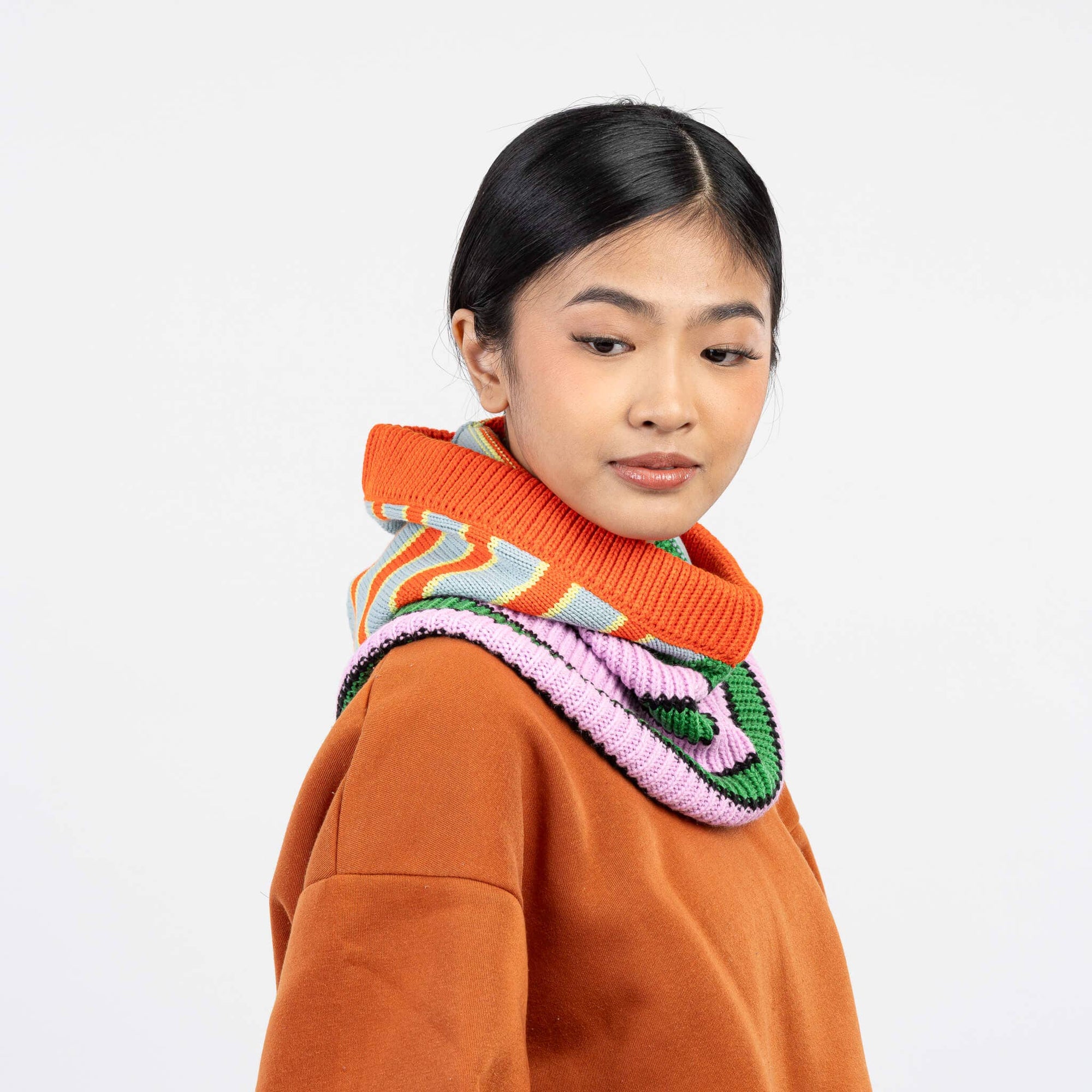 Stripe Balaclava, Poppy Stone Blue